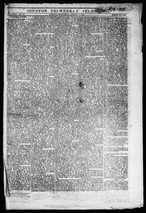 Primary view of object titled 'Houston Tri-Weekly Telegraph (Houston, Tex.), Vol. 31, No. 130, Ed. 1 Wednesday, January 3, 1866'.