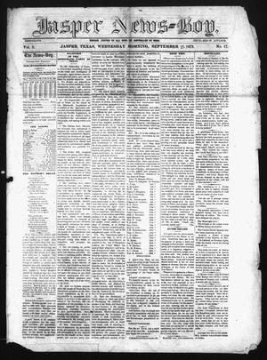 The Jasper News-Boy (Jasper, Tex.), Vol. 8, No. 17, Ed. 1 Wednesday, September 17, 1873