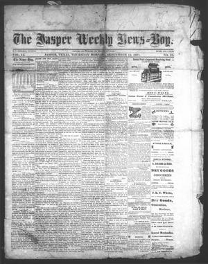 The Jasper Weekly News-Boy (Jasper, Tex.), Vol. 14, No. 10, Ed. 1 Thursday, September 13, 1877