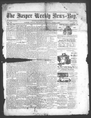 Primary view of object titled 'The Jasper Weekly News-Boy (Jasper, Tex.), Vol. 14, No. 47, Ed. 1 Thursday, June 6, 1878'.