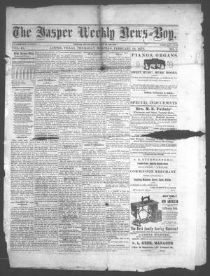 The Jasper Weekly News-Boy (Jasper, Tex.), Vol. 15, No. 7, Ed. 1 Thursday, February 13, 1879