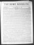 Thumbnail image of item number 1 in: 'The Home Advocate. (Jefferson, Tex.), Vol. 1, No. 45, Ed. 1 Saturday, December 4, 1869'.