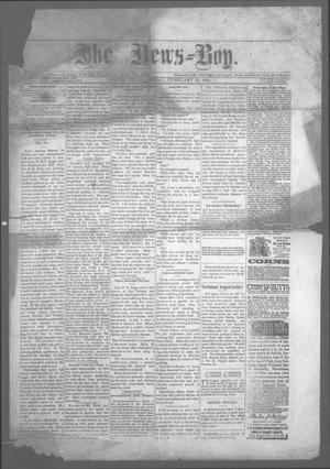 Primary view of object titled 'The News=Boy (Jasper, Tex.), Ed. 1 Friday, February 13, 1885'.