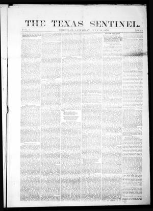 The Texas Sentinel. (Brenham, Tex.), Vol. 1, No. 15, Ed. 1 Saturday, July 13, 1878