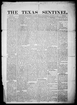 Primary view of object titled 'The Texas Sentinel. (Brenham, Tex.), Vol. 4, No. 22, Ed. 1 Wednesday, August 17, 1881'.