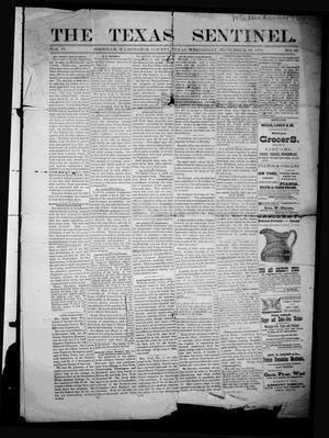 Primary view of object titled 'The Texas Sentinel. (Brenham, Tex.), Vol. 4, No. 28, Ed. 1 Wednesday, September 28, 1881'.