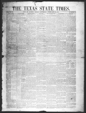The Texas State Times (Austin, Tex.), Vol. 2, No. 10, Ed. 1 Saturday, February 10, 1855