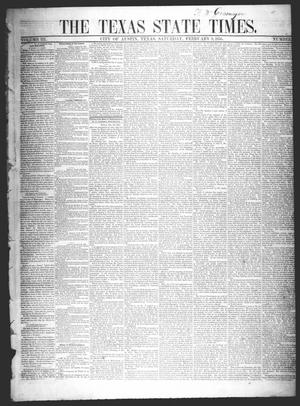 Primary view of object titled 'The Texas State Times (Austin, Tex.), Vol. 3, No. 9, Ed. 1 Saturday, February 9, 1856'.