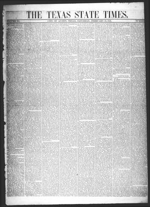 Primary view of object titled 'The Texas State Times (Austin, Tex.), Vol. 3, No. 11, Ed. 1 Saturday, February 23, 1856'.