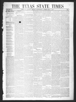 The Texas State Times (Austin, Tex.), Vol. 4, No. 5, Ed. 1 Saturday, February 7, 1857