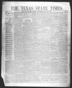 Primary view of object titled 'The Texas State Times (Austin, Tex.), Vol. 4, No. 21, Ed. 1 Saturday, May 30, 1857'.