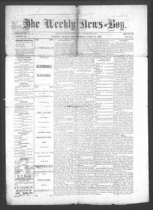 The Weekly News=Boy, Vol. 23, No. 2, Ed. 1 Wednesday, June 15, 1887