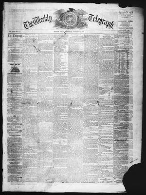 The Weekly Telegraph (Houston, Tex.), Vol. 22, No. 33, Ed. 1 Wednesday, November 5, 1856
