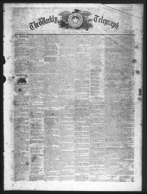 Primary view of object titled 'The Weekly Telegraph (Houston, Tex.), Vol. 23, No. 21, Ed. 1 Wednesday, August 12, 1857'.