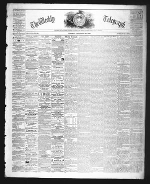 The Weekly Telegraph (Houston, Tex.), Vol. 26, No. 38, Ed. 1 Tuesday, November 20, 1860