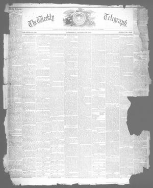The Weekly Telegraph (Houston, Tex.), Vol. 27, No. 33, Ed. 1 Wednesday, October 30, 1861