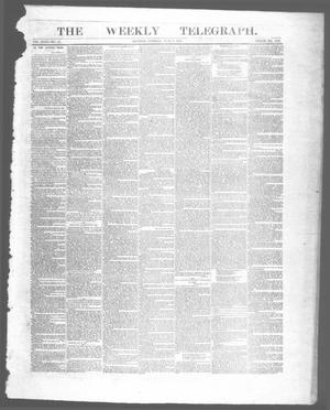 Primary view of object titled 'The Weekly Telegraph (Houston, Tex.), Vol. 29, No. 13, Ed. 1 Tuesday, June 9, 1863'.