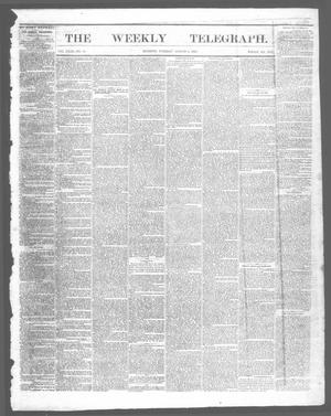 Primary view of object titled 'The Weekly Telegraph (Houston, Tex.), Vol. 29, No. 19, Ed. 1 Tuesday, August 4, 1863'.