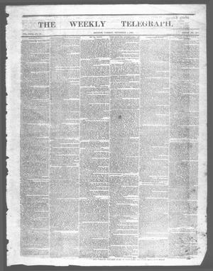 The Weekly Telegraph (Houston, Tex.), Vol. 29, No. 23, Ed. 1 Tuesday, September 1, 1863