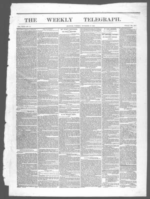 The Weekly Telegraph (Houston, Tex.), Vol. 29, No. 33, Ed. 1 Tuesday, November 10, 1863