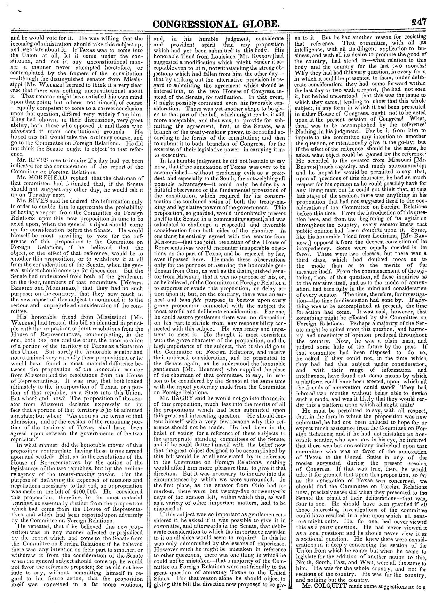 The Congressional Globe, Volume 14: Twenty-Eighth Congress, Second Session
                                                
                                                    247
                                                
