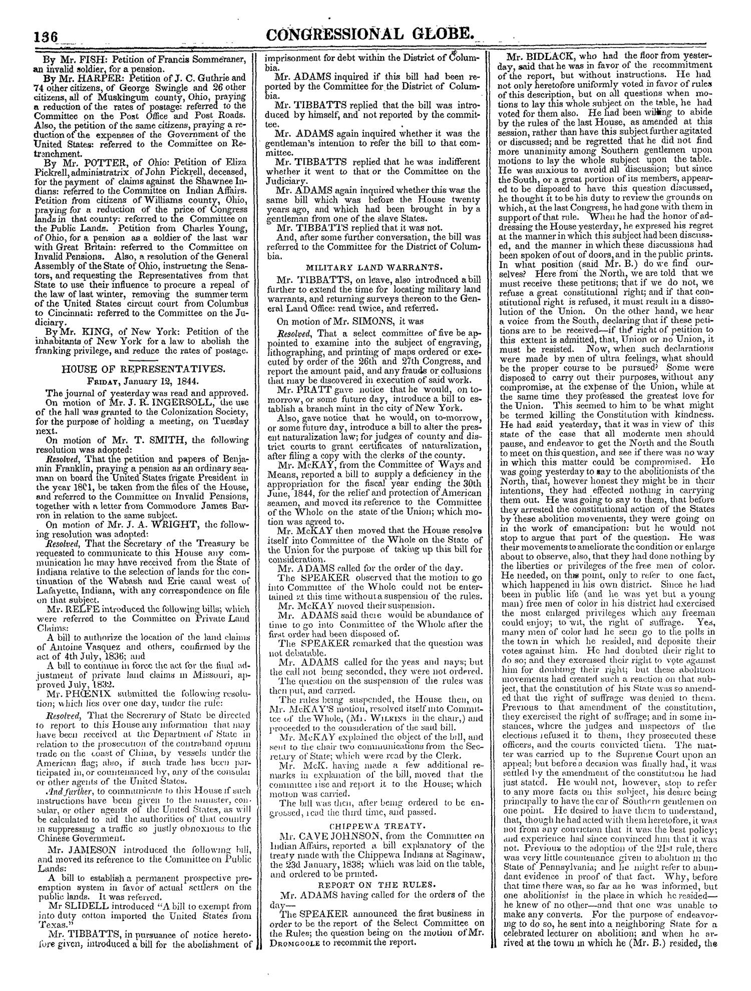 The Congressional Globe, Volume 13, Part 1: Twenty-Eighth Congress, First Session
                                                
                                                    136
                                                