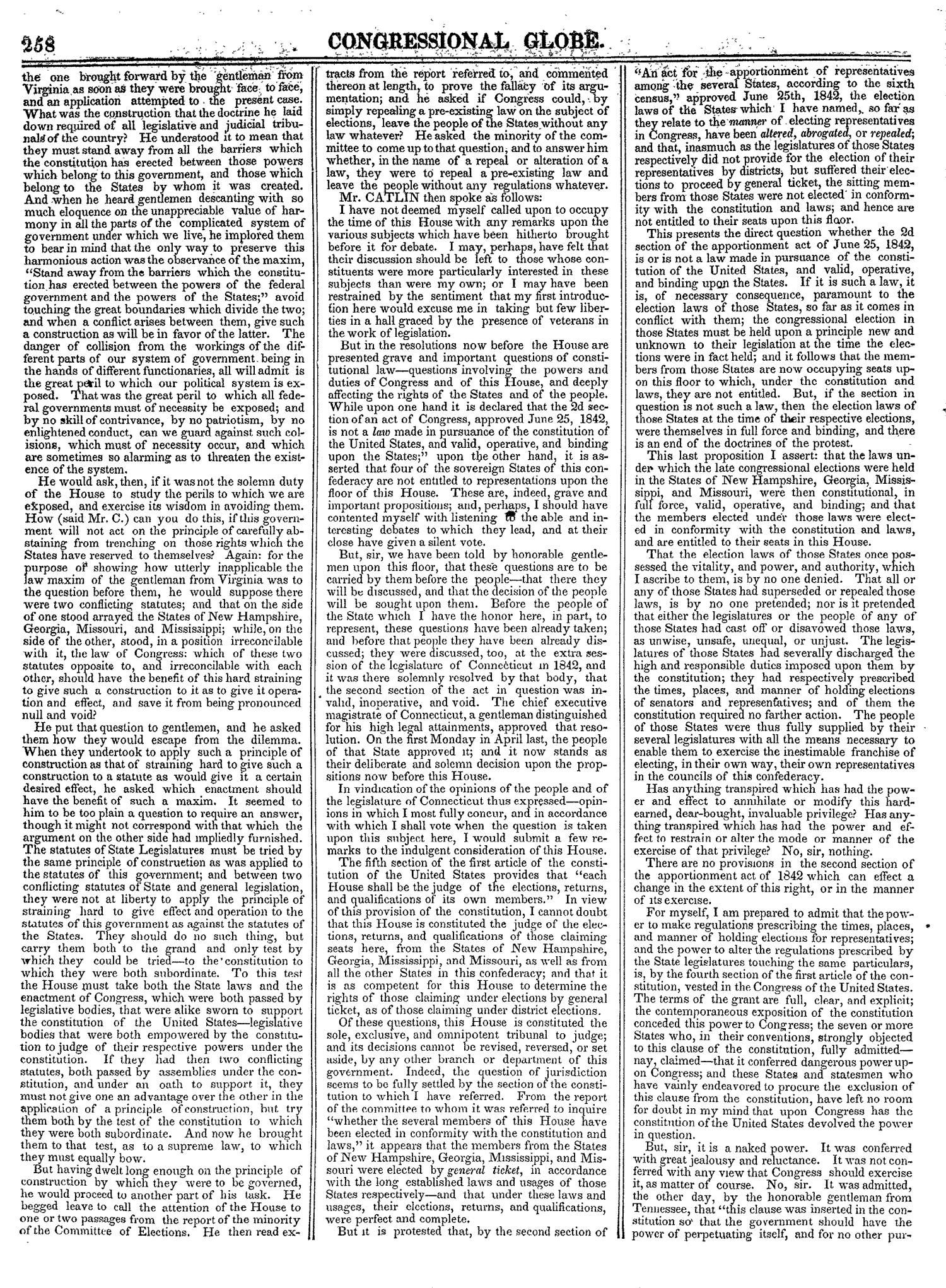 The Congressional Globe, Volume 13, Part 1: Twenty-Eighth Congress, First Session
                                                
                                                    258
                                                