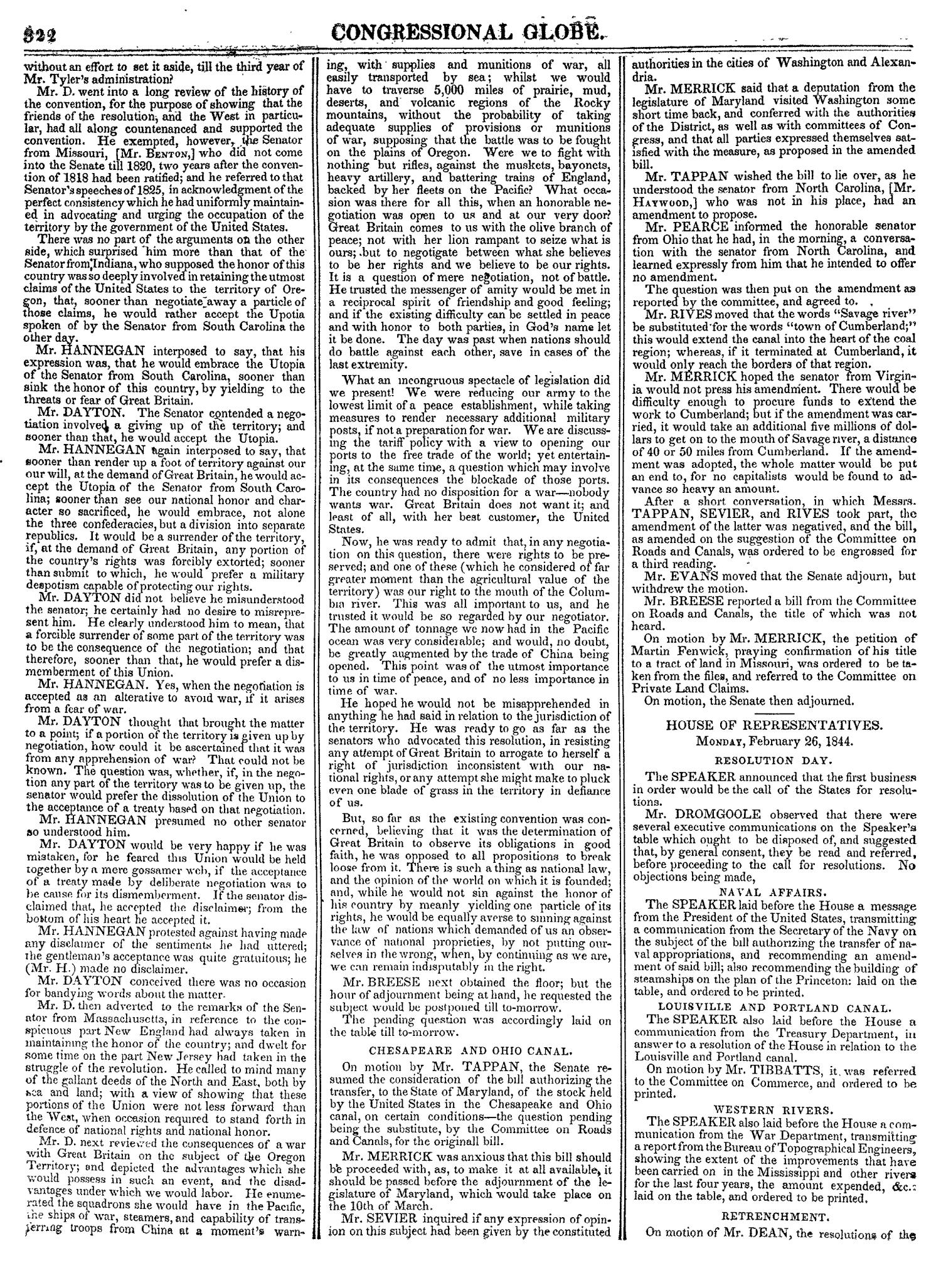 The Congressional Globe, Volume 13, Part 1: Twenty-Eighth Congress, First Session
                                                
                                                    322
                                                