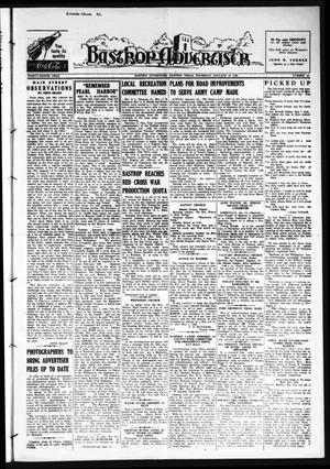 Primary view of object titled 'Bastrop Advertiser (Bastrop, Tex.), Vol. 88, No. 43, Ed. 1 Thursday, January 15, 1942'.