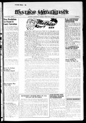 Bastrop Advertiser (Bastrop, Tex.), Vol. 91, No. 8, Ed. 1 Thursday, May 11, 1944