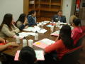 Photograph: [Rudy Rodriguez leads a class discussion]
