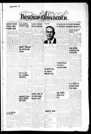Primary view of object titled 'Bastrop Advertiser (Bastrop, Tex.), Vol. 93, No. 9, Ed. 1 Thursday, May 16, 1946'.