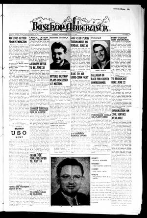 Bastrop Advertiser (Bastrop, Tex.), Vol. 93, No. 13, Ed. 1 Thursday, June 13, 1946