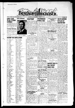 Bastrop Advertiser (Bastrop, Tex.), Vol. 93, No. 40, Ed. 1 Thursday, December 19, 1946