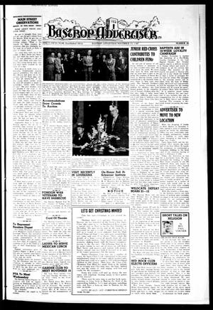 Primary view of object titled 'Bastrop Advertiser (Bastrop, Tex.), Vol. 95, No. 36, Ed. 1 Thursday, November 13, 1947'.