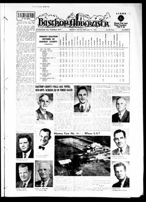Bastrop Advertiser (Bastrop, Tex.), Vol. 100, No. 22, Ed. 1 Thursday, July 31, 1952