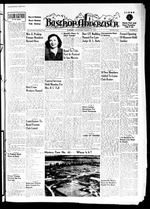 Primary view of object titled 'Bastrop Advertiser (Bastrop, Tex.), Vol. 101, No. 3, Ed. 1 Thursday, March 19, 1953'.