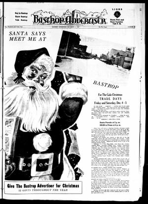 Primary view of object titled 'Bastrop Advertiser (Bastrop, Tex.), Vol. 101, No. 40, Ed. 1 Thursday, December 3, 1953'.