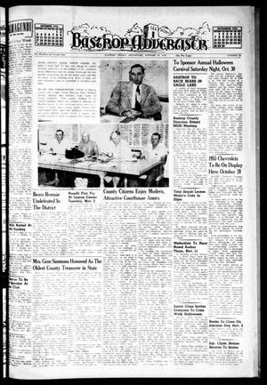 Bastrop Advertiser (Bastrop, Tex.), Vol. 102, No. 35, Ed. 1 Thursday, October 28, 1954