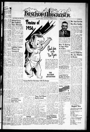 Bastrop Advertiser (Bastrop, Tex.), Vol. 103, No. 44, Ed. 1 Thursday, December 29, 1955