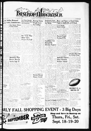Bastrop Advertiser (Bastrop, Tex.), Vol. 106, No. 29, Ed. 1 Thursday, September 18, 1958