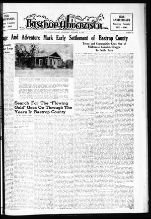 Primary view of object titled 'Bastrop Advertiser (Bastrop, Tex.), Vol. 109, No. 40, Ed. 1 Thursday, November 30, 1961'.