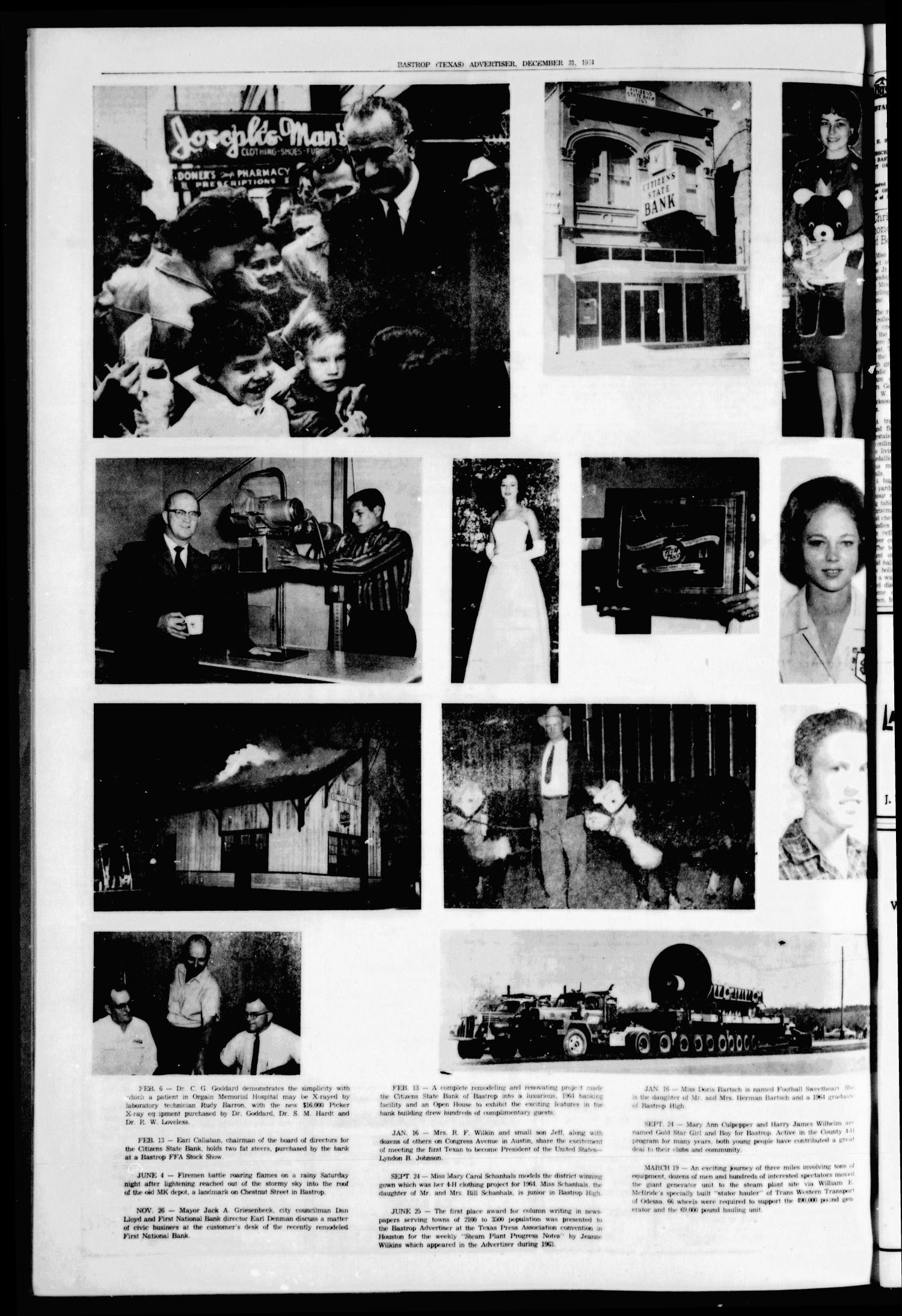 Bastrop Advertiser (Bastrop, Tex.), Vol. 112, No. 44, Ed. 1 Thursday, December 31, 1964
                                                
                                                    [Sequence #]: 4 of 8
                                                