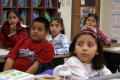 Thumbnail image of item number 1 in: '[Students pay attention in a class at Crockett Elementary]'.