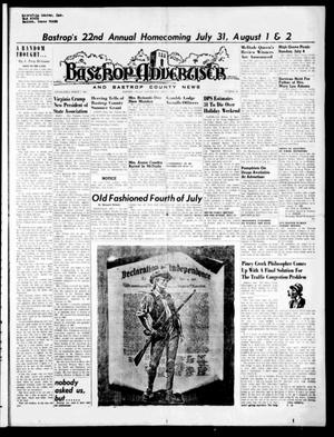 Bastrop Advertiser and Bastrop County News (Bastrop, Tex.), Vol. [116], No. 18, Ed. 1 Thursday, July 3, 1969