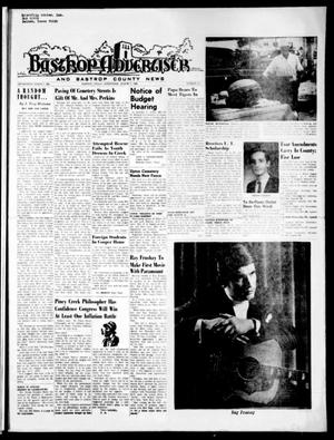 Bastrop Advertiser and Bastrop County News (Bastrop, Tex.), Vol. 116, No. 23, Ed. 1 Thursday, August 7, 1969