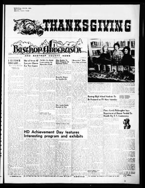 Bastrop Advertiser and Bastrop County News (Bastrop, Tex.), Vol. [116], No. 39, Ed. 1 Thursday, November 27, 1969