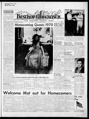 Bastrop Advertiser and Bastrop County News (Bastrop, Tex.), Vol. [117], No. 22, Ed. 1 Thursday, July 30, 1970
