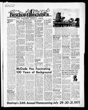 Bastrop Advertiser and Bastrop County News (Bastrop, Tex.), Vol. [118], No. 19, Ed. 1 Thursday, July 8, 1971