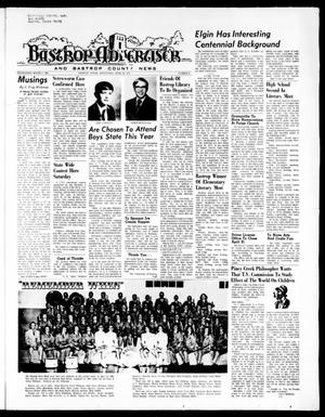 Primary view of object titled 'Bastrop Advertiser and Bastrop County News (Bastrop, Tex.), Vol. [119], No. 8, Ed. 1 Thursday, April 20, 1972'.